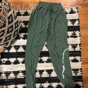 Green Tie-Dye Joggers